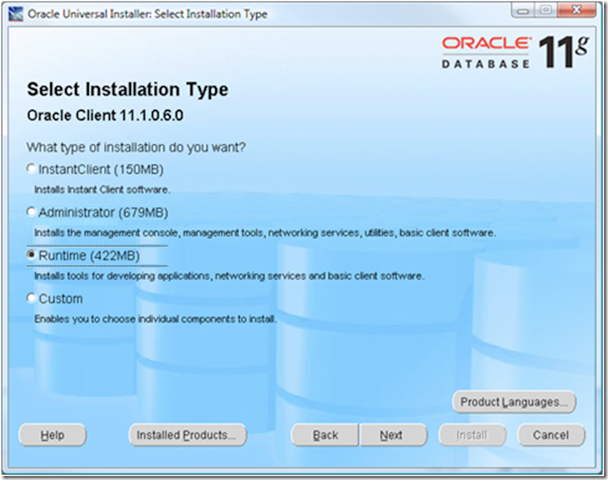 oracle install